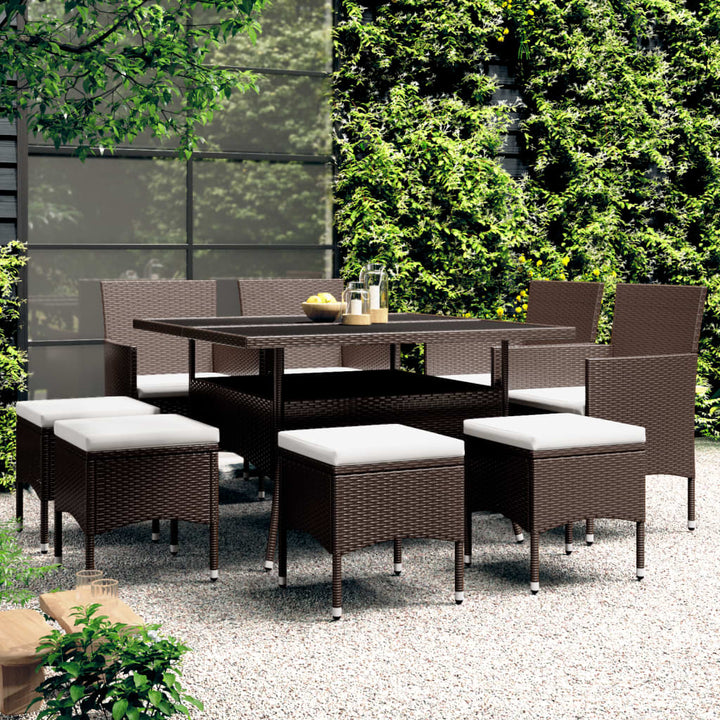 Set Mobilier De Grădină, 5 Piese, Poliratan