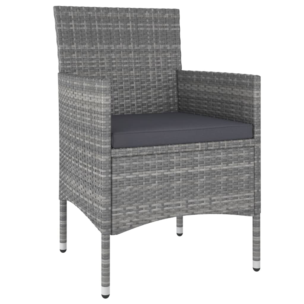 Set Mobilier De Grădină, 5 Piese, , Poliratan