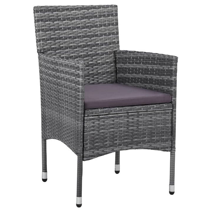 Set Mobilier De Grădină, 5 Piese, , Poliratan