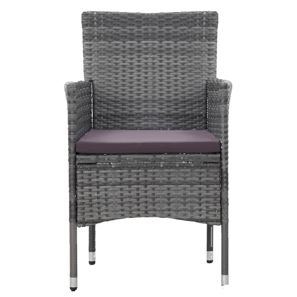 Set Mobilier De Grădină, 5 Piese, , Poliratan