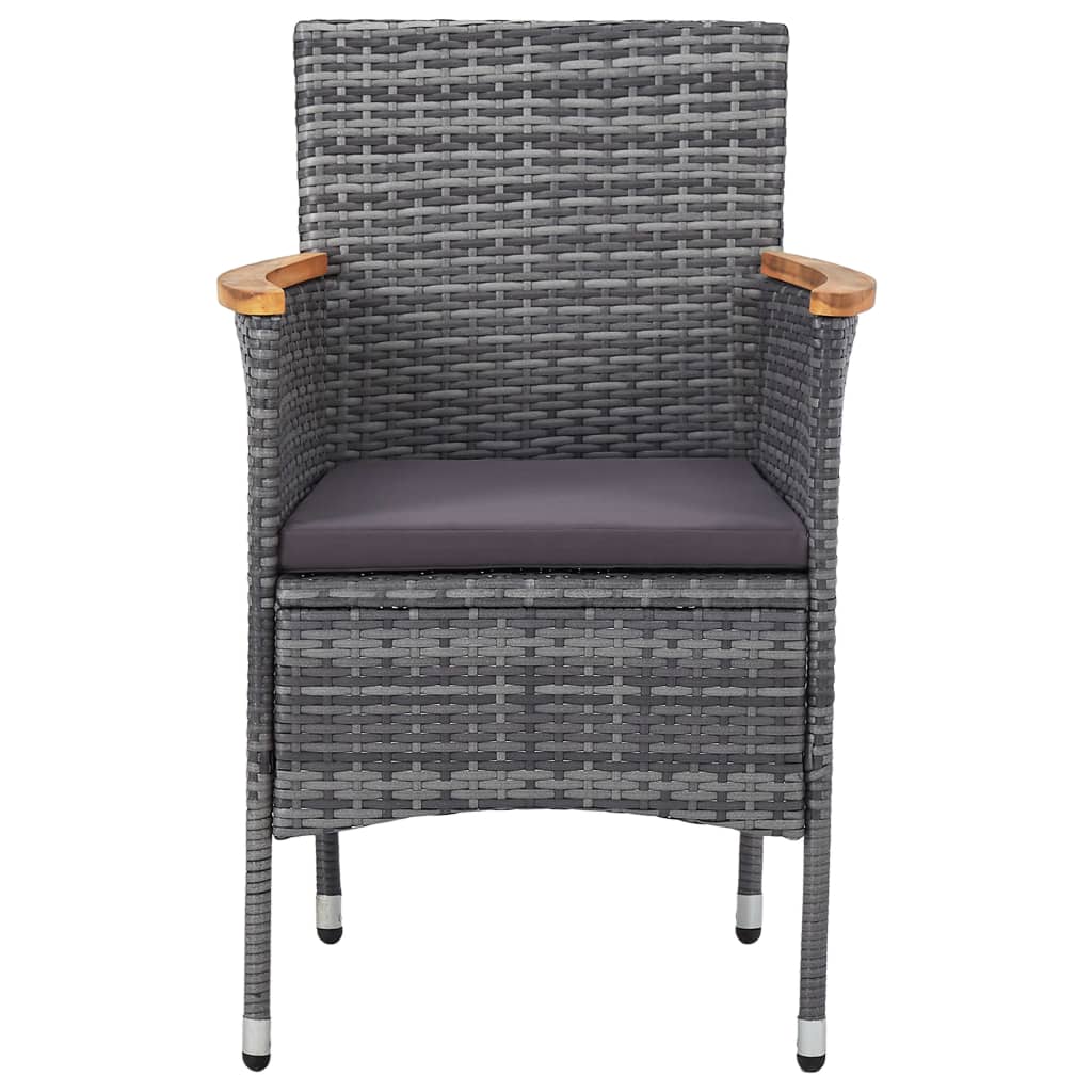 Set Mobilier De Grădină, 5 Piese, , Poliratan