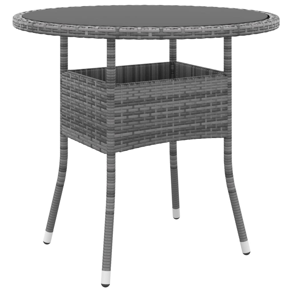 Set Mobilier De Grădină, 5 Piese, , Poliratan