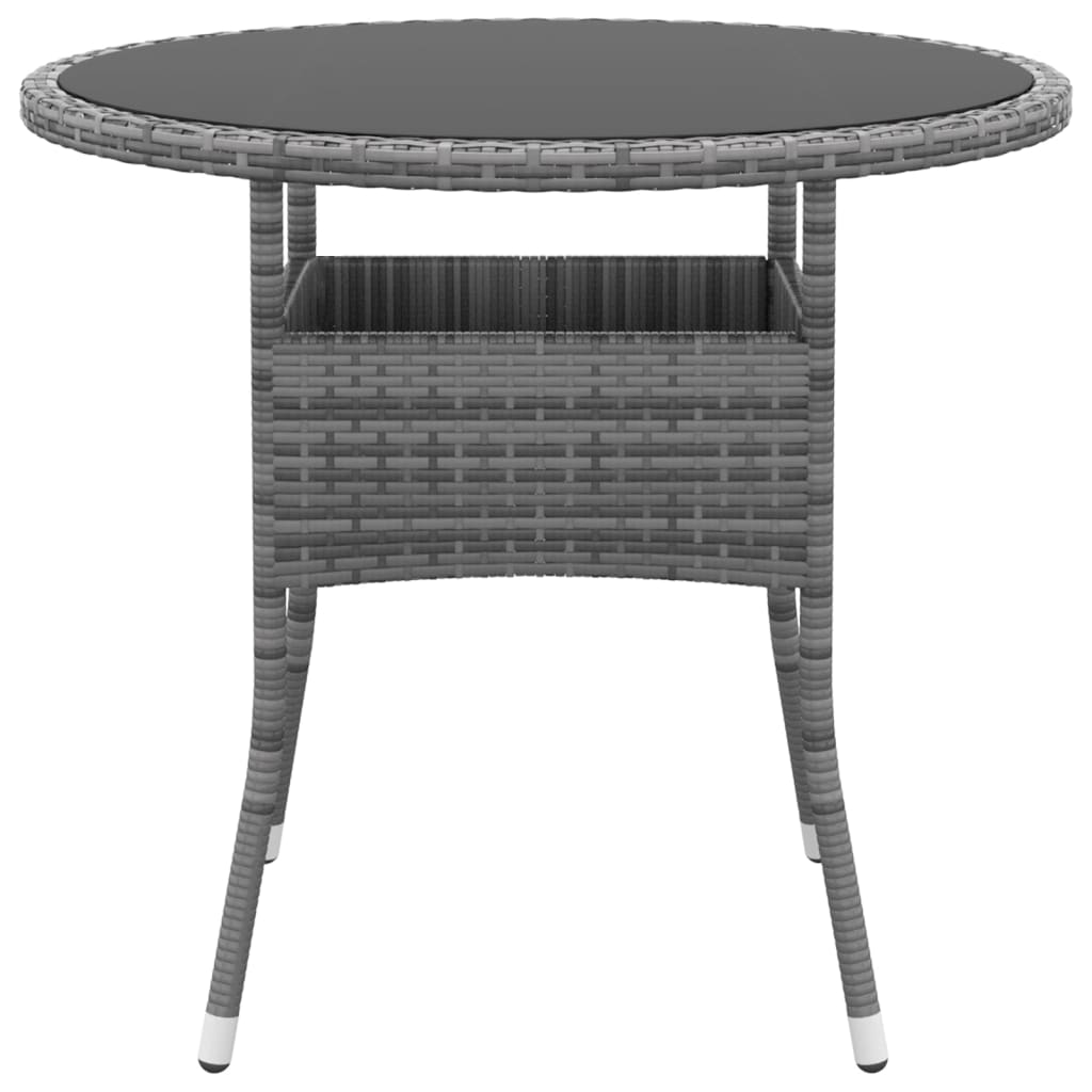 Set Mobilier De Grădină, 5 Piese, , Poliratan