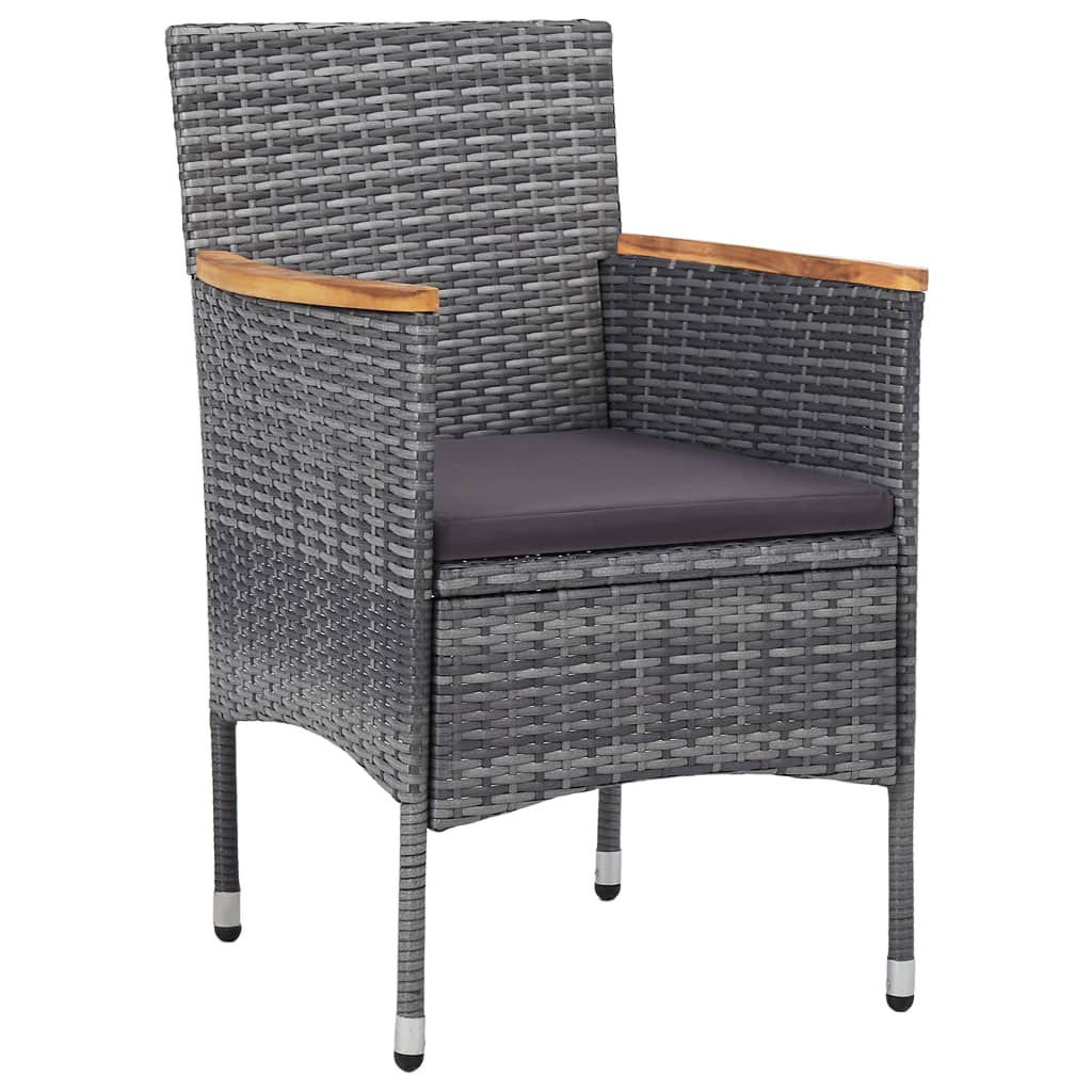 Set Mobilier Grădină, 5 Piese, , Poliratan Și Sticlă
