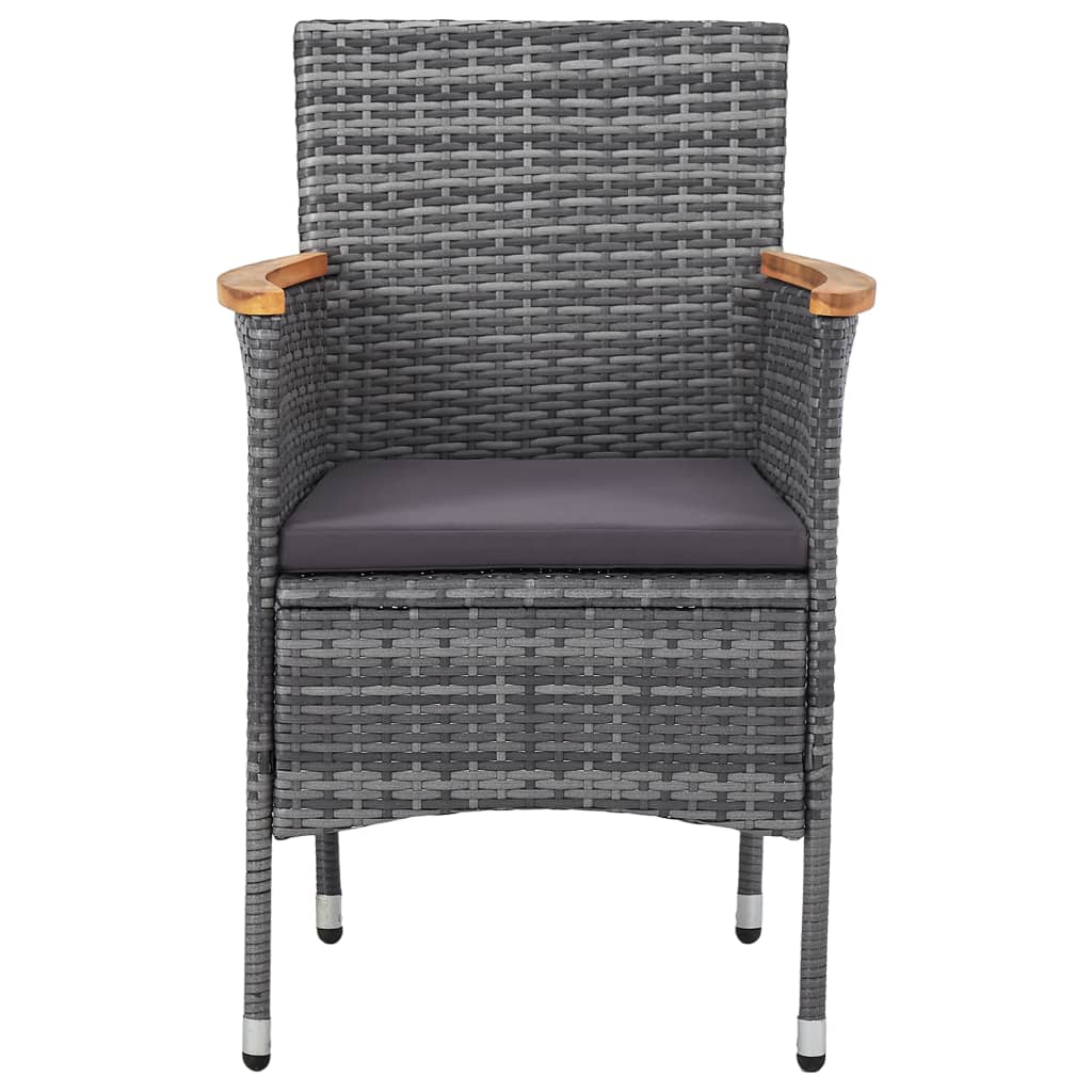 Set Mobilier Grădină, 5 Piese, , Poliratan Și Sticlă