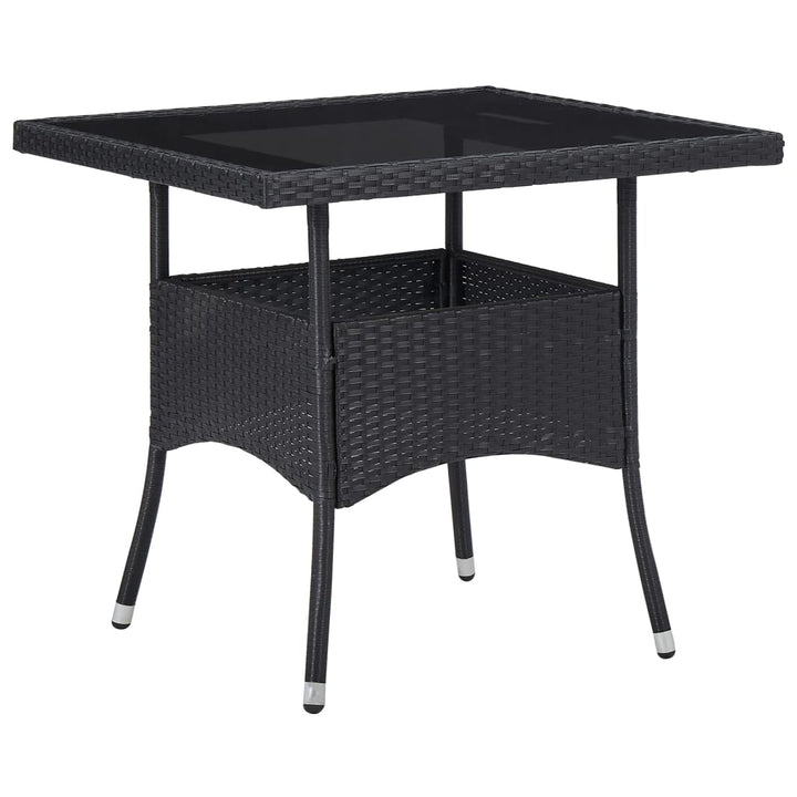 Set Mobilier Grădină, 3 Piese, , Poliratan Și Sticlă