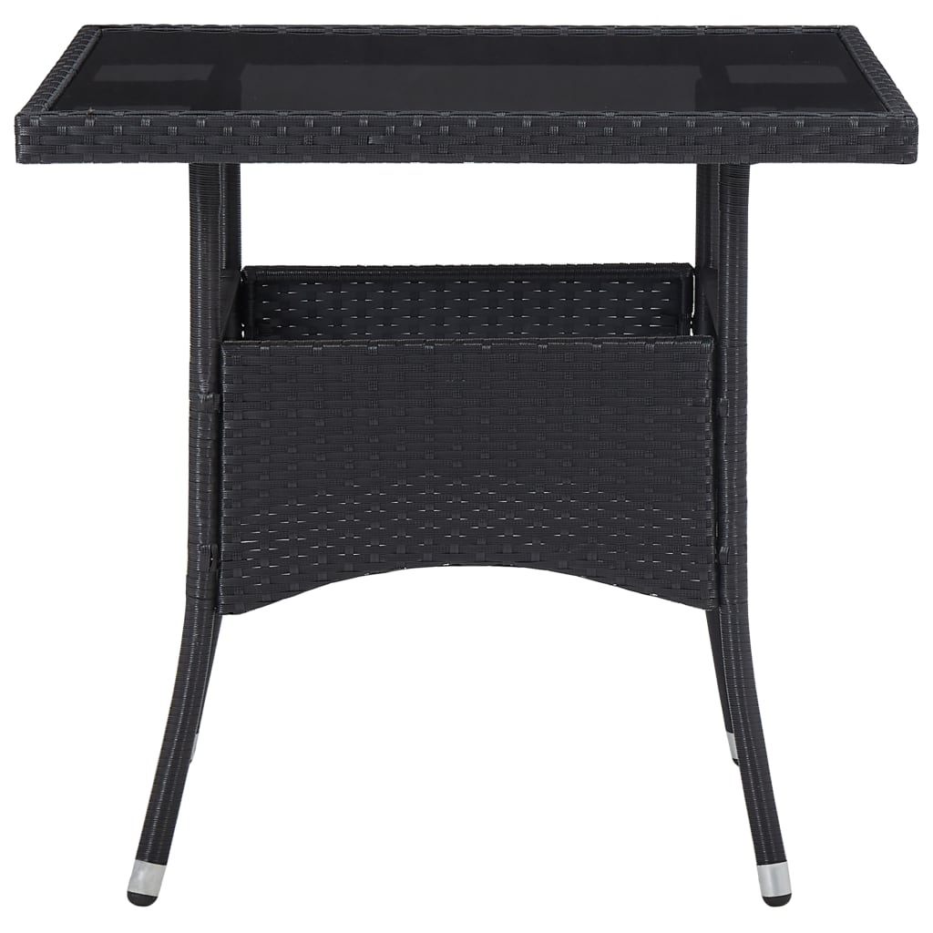 Set Mobilier Grădină, 3 Piese, , Poliratan Și Sticlă