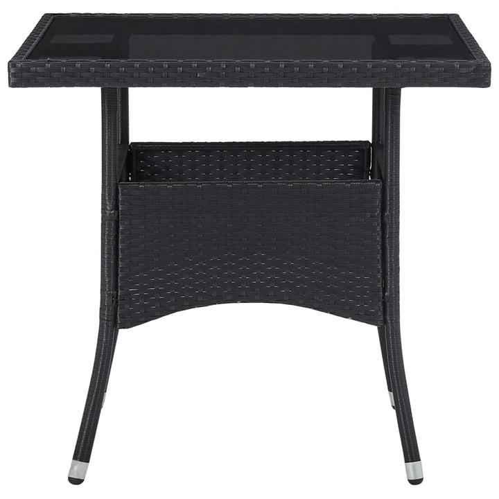 Set Mobilier Grădină, 3 Piese, , Poliratan Și Sticlă