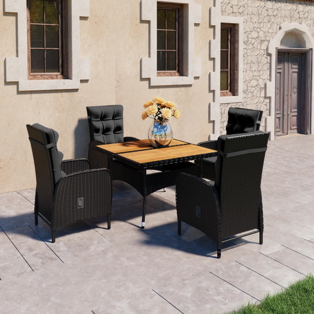 Set Mobilier Grădină, 3 Piese, , Poliratan Și Sticlă