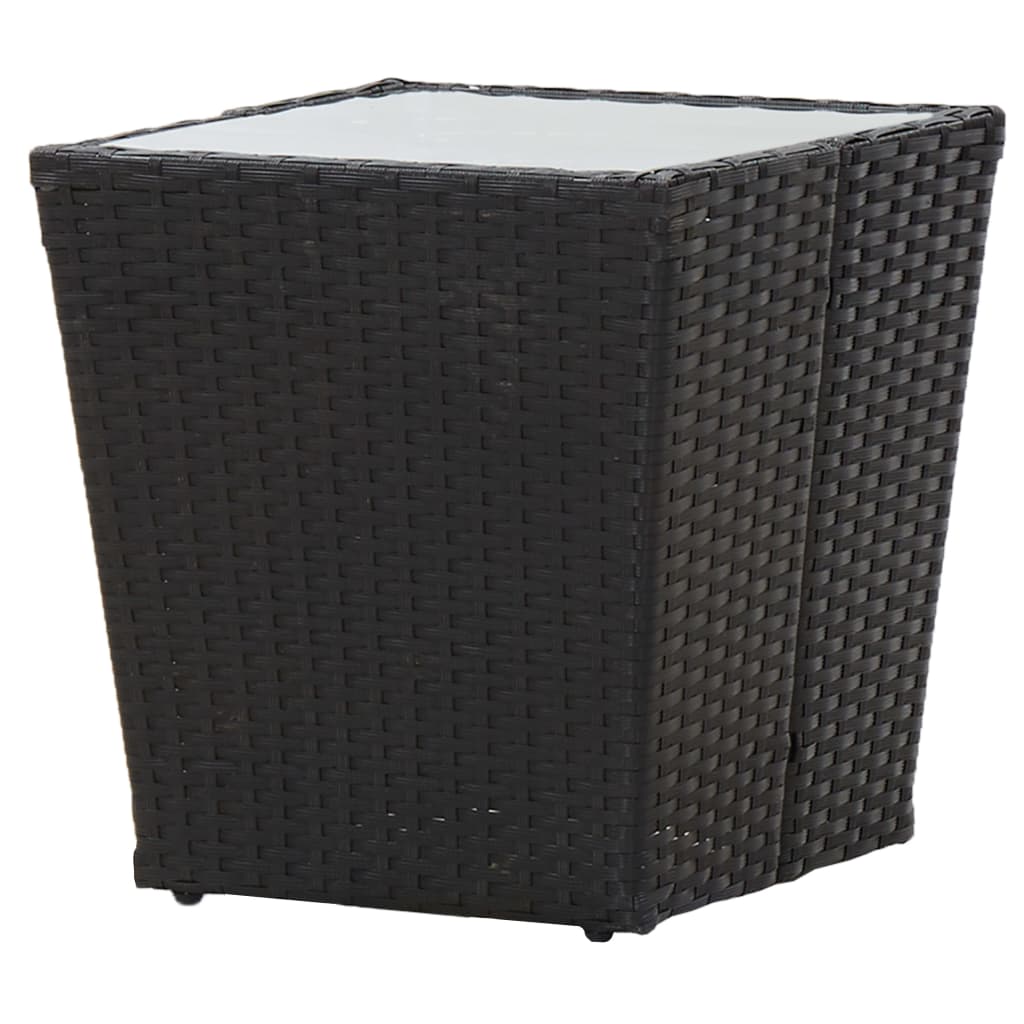 Set Mobilier Grădină, 3 Piese, , Poliratan Și Sticlă