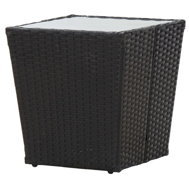 Set Mobilier Grădină, 3 Piese, , Poliratan Și Sticlă