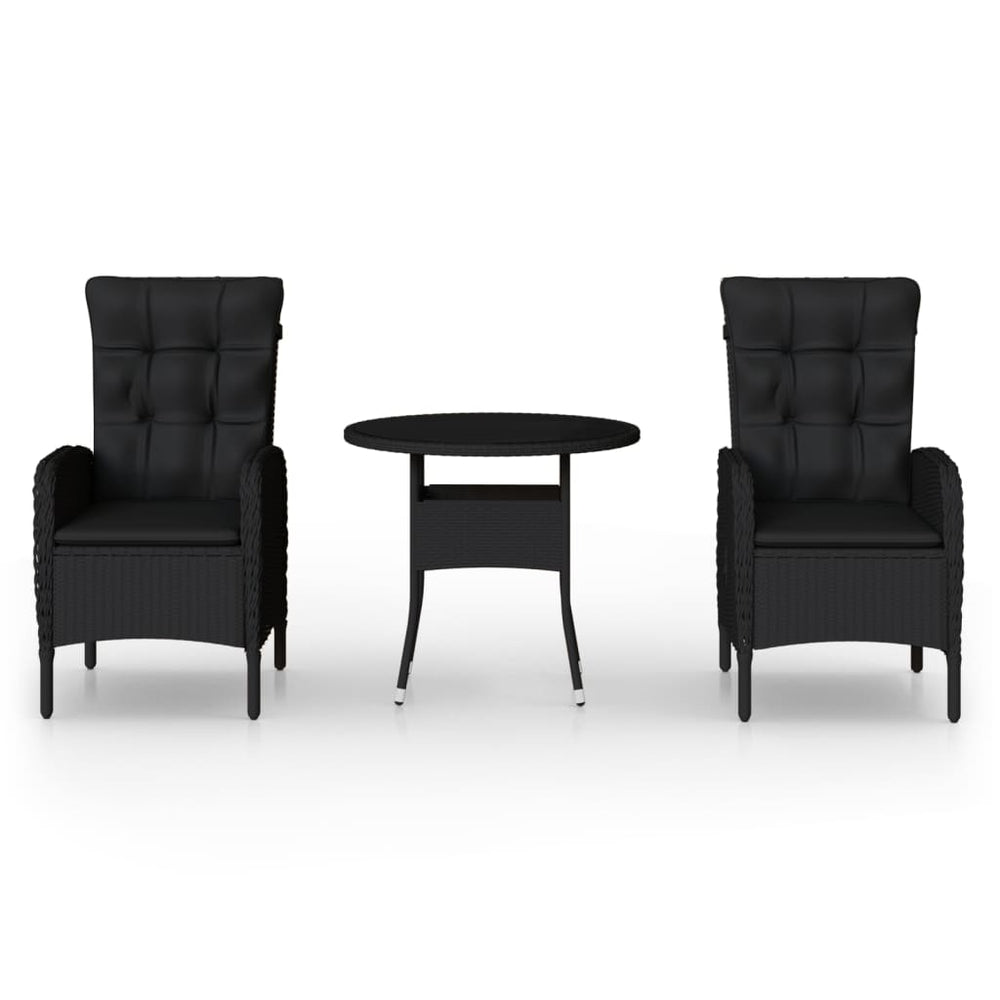 Set Bistro De Grădină, 3 Piese, , Poliratan