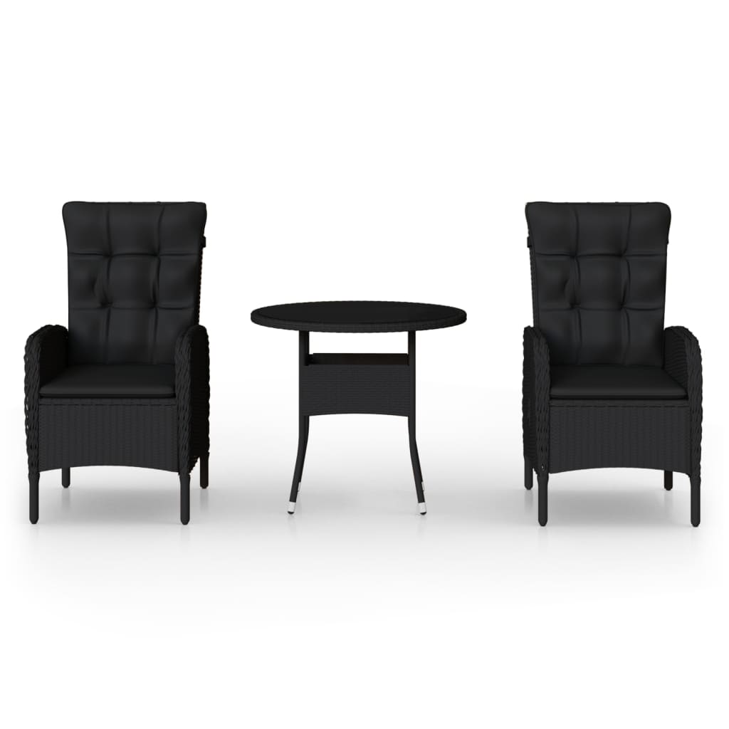 Set Bistro De Grădină, 3 Piese, , Poliratan