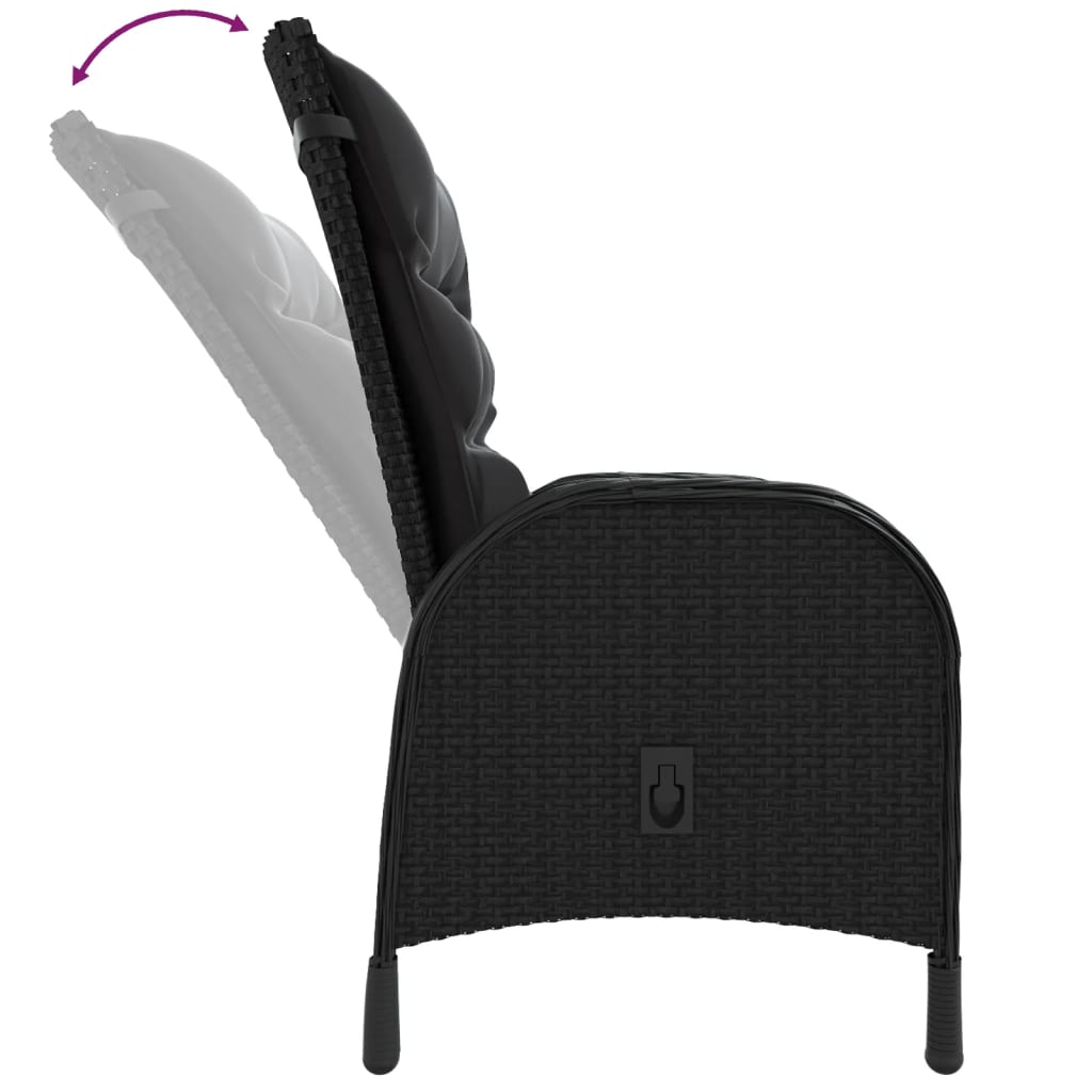 Set Mobilier De Grădină, 11 Piese, , Poliratan