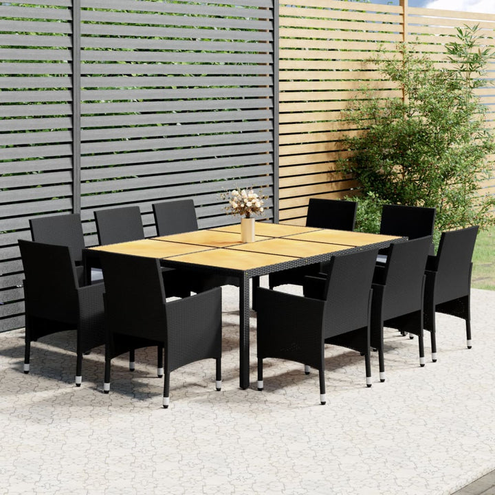 Set Mobilier De Grădină, 11 Piese, , Poliratan