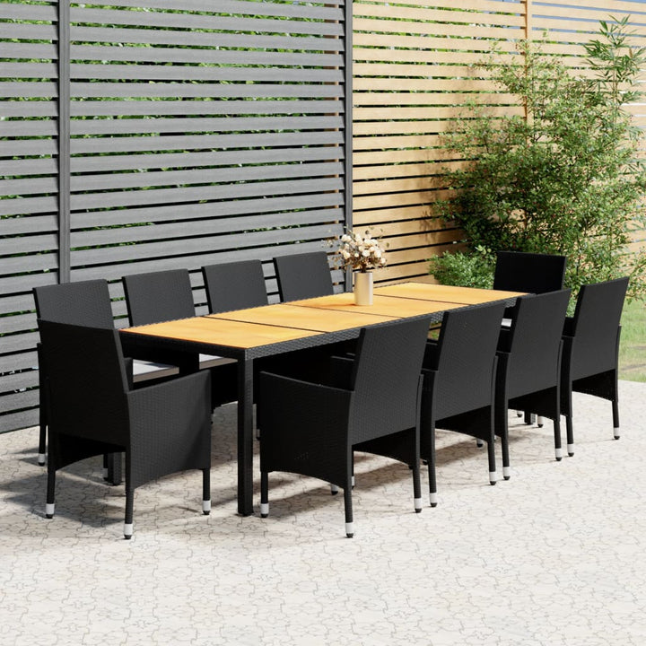 Set Mobilier De Grădină, 11 Piese, , Poliratan
