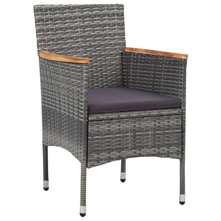 Set Mobilier De Grădină, 11 Piese, , Poliratan