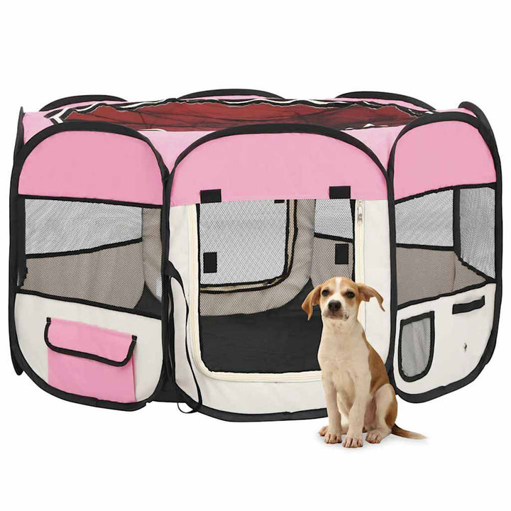 Țarc De Câini Pliabil Cu Sac De Transport, ,