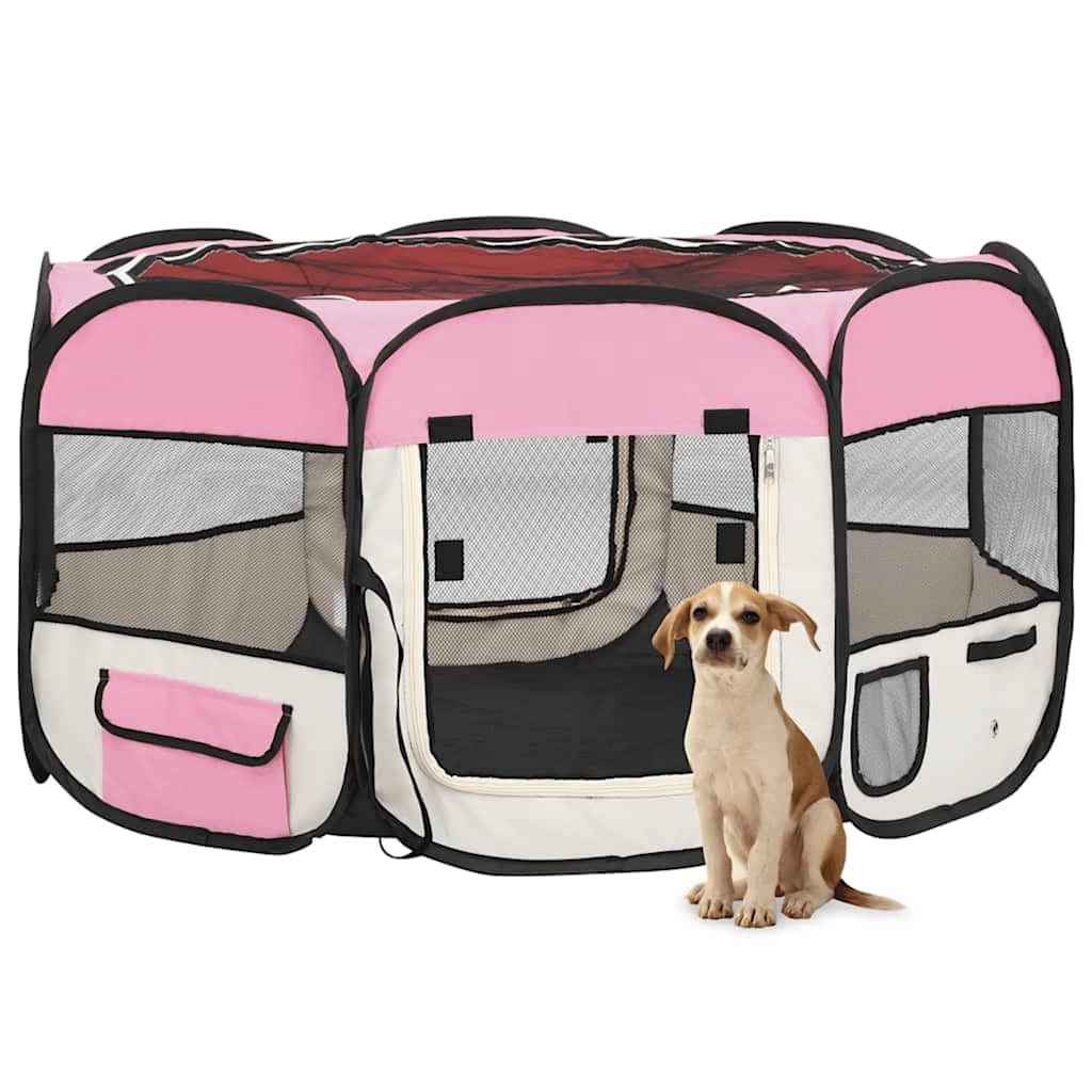 Țarc De Câini Pliabil Cu Sac De Transport, ,