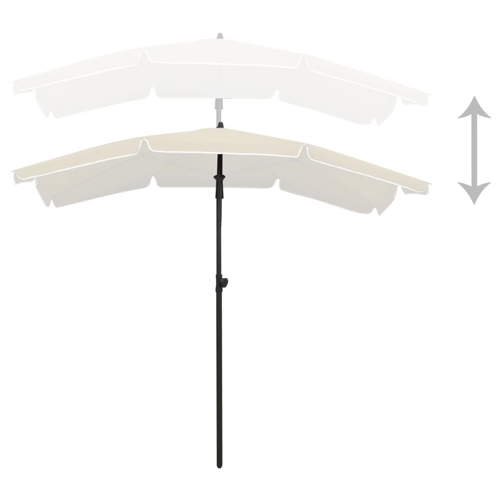Umbrelă De Grădină Cu Stâlp, , 200X130 Cm