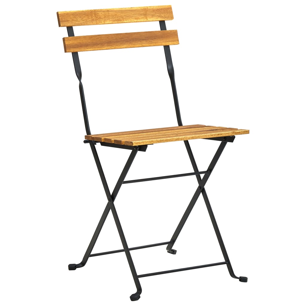 Set Mobilier De Exterior Pliabil, 7 Piese, Lemn Masiv De Acacia