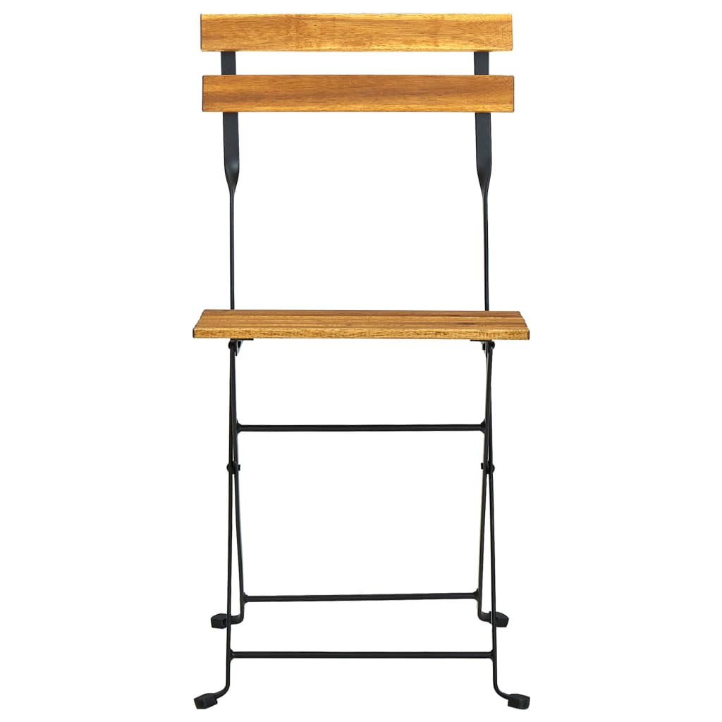 Set Mobilier De Exterior Pliabil, 7 Piese, Lemn Masiv De Acacia