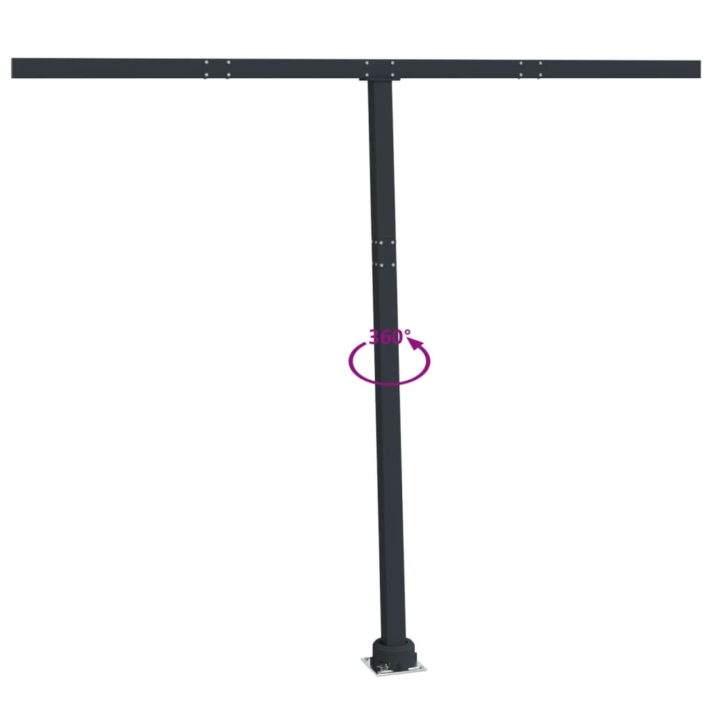 Set Stâlp Pentru Copertină, , , Fier