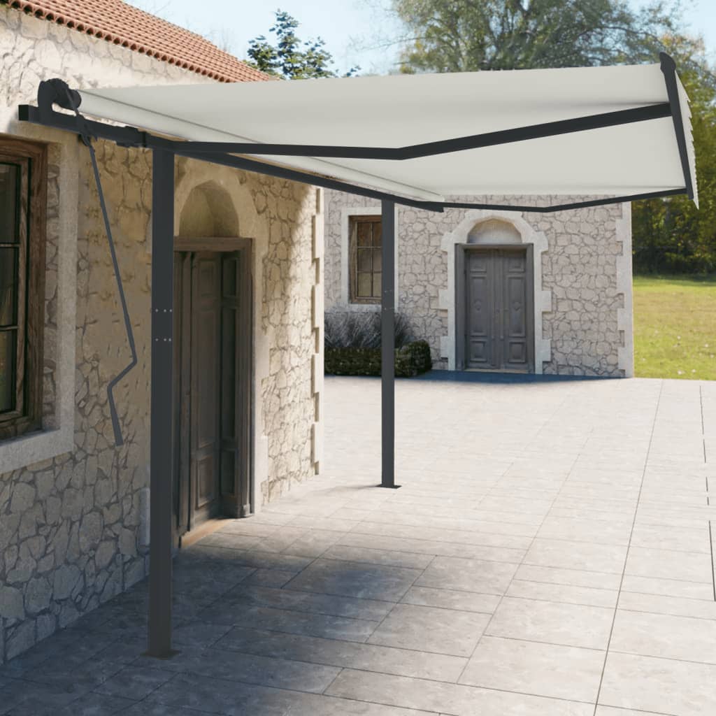 Set Stâlp Pentru Copertină, , , Fier