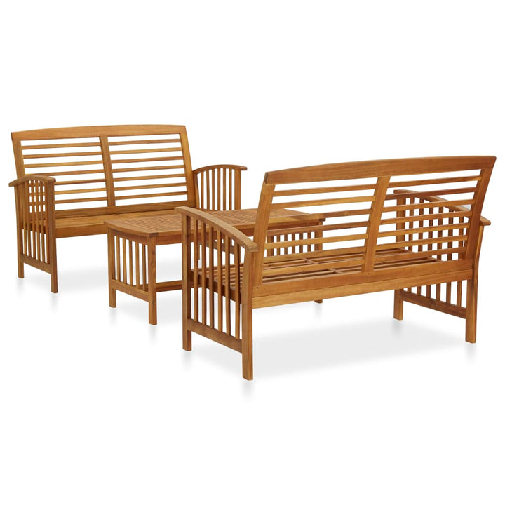 Set Mobilier De Grădină, 5 Piese, Lemn Masiv De Acacia