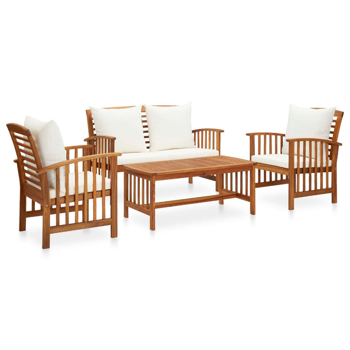 Set Mobilier De Grădină, 5 Piese, Lemn Masiv De Acacia
