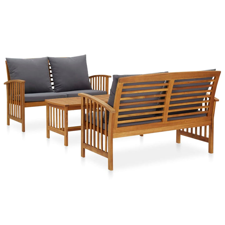 Set Mobilier De Grădină, 5 Piese, Lemn Masiv De Acacia