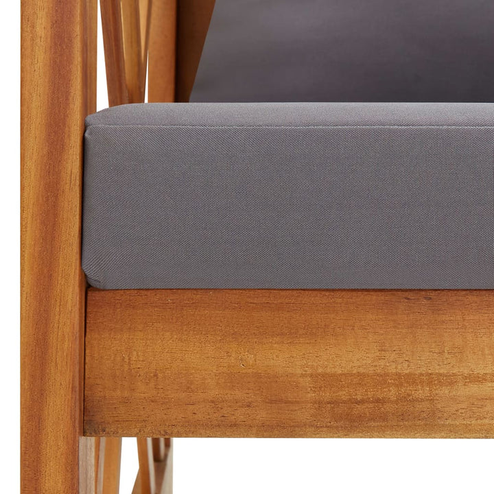 Set Mobilier Grădină Cu Perne, 5 Piese, Lemn Masiv De Acacia