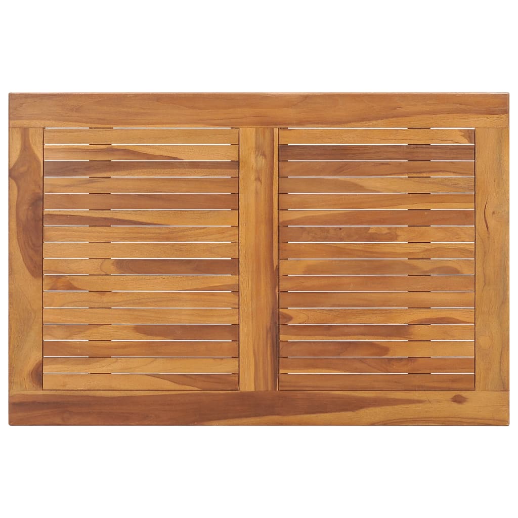 Masă De Grădină Pliabilă, 90X60X75 Cm, Lemn Masiv De Tec