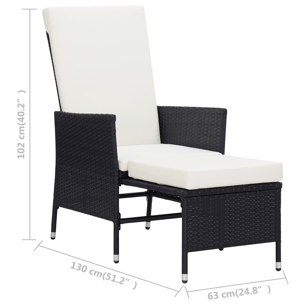 Set Mobilier De Grădină Cu Perne, 3 Piese, , Poliratan