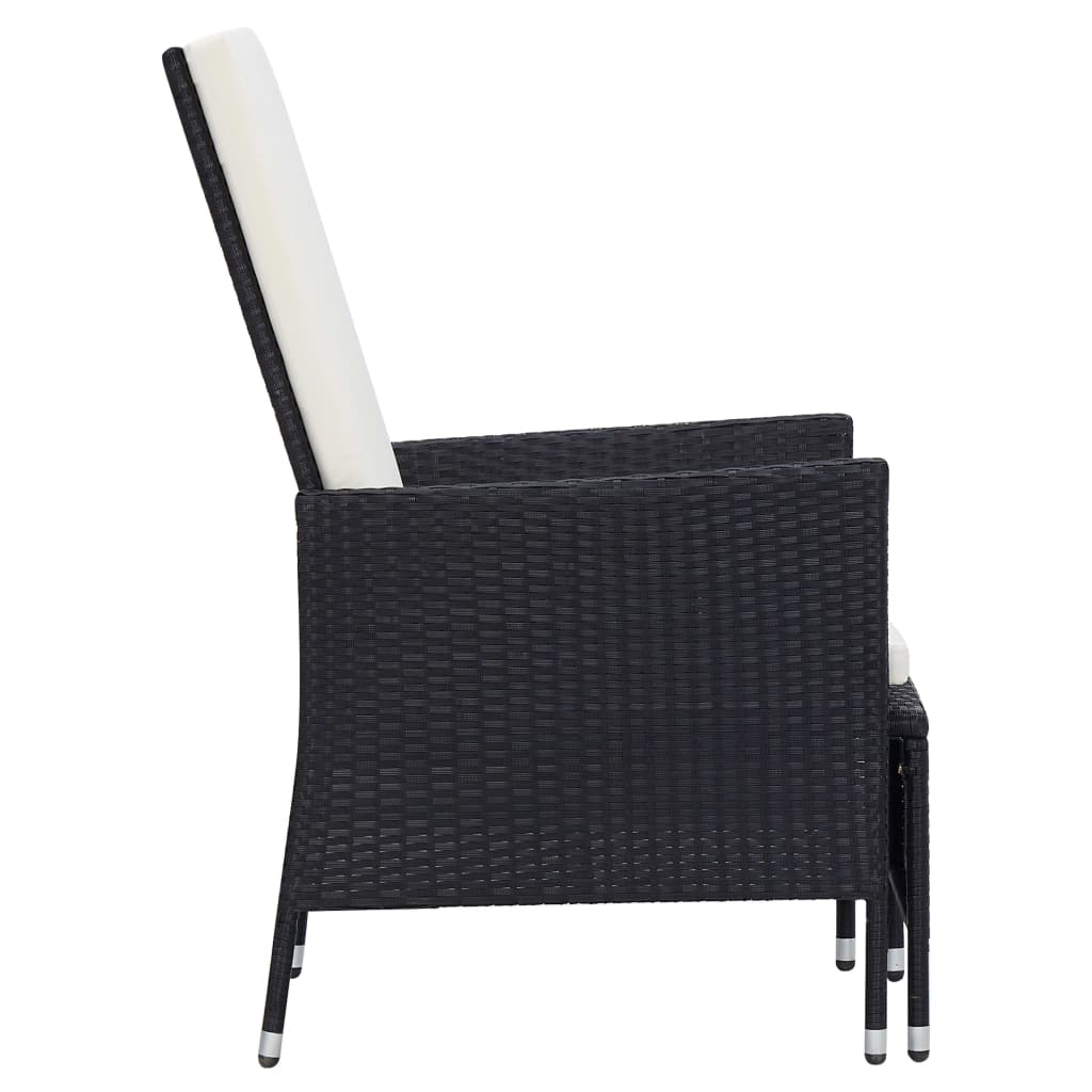 Set Mobilier De Grădină Cu Perne, 3 Piese, , Poliratan