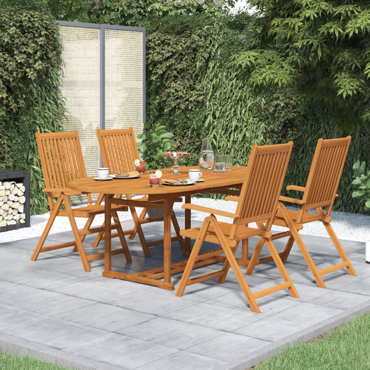 Set Mobilier De Exterior, 7 Piese, Lemn Masiv De Acacia