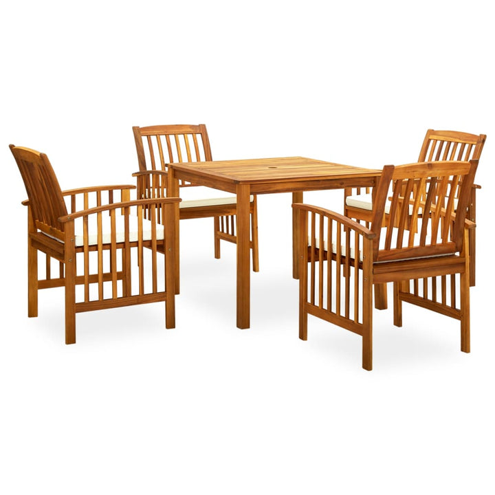 Set Mobilier De Grădină Cu Perne, 3 Piese, Lemn Masiv Salcâm