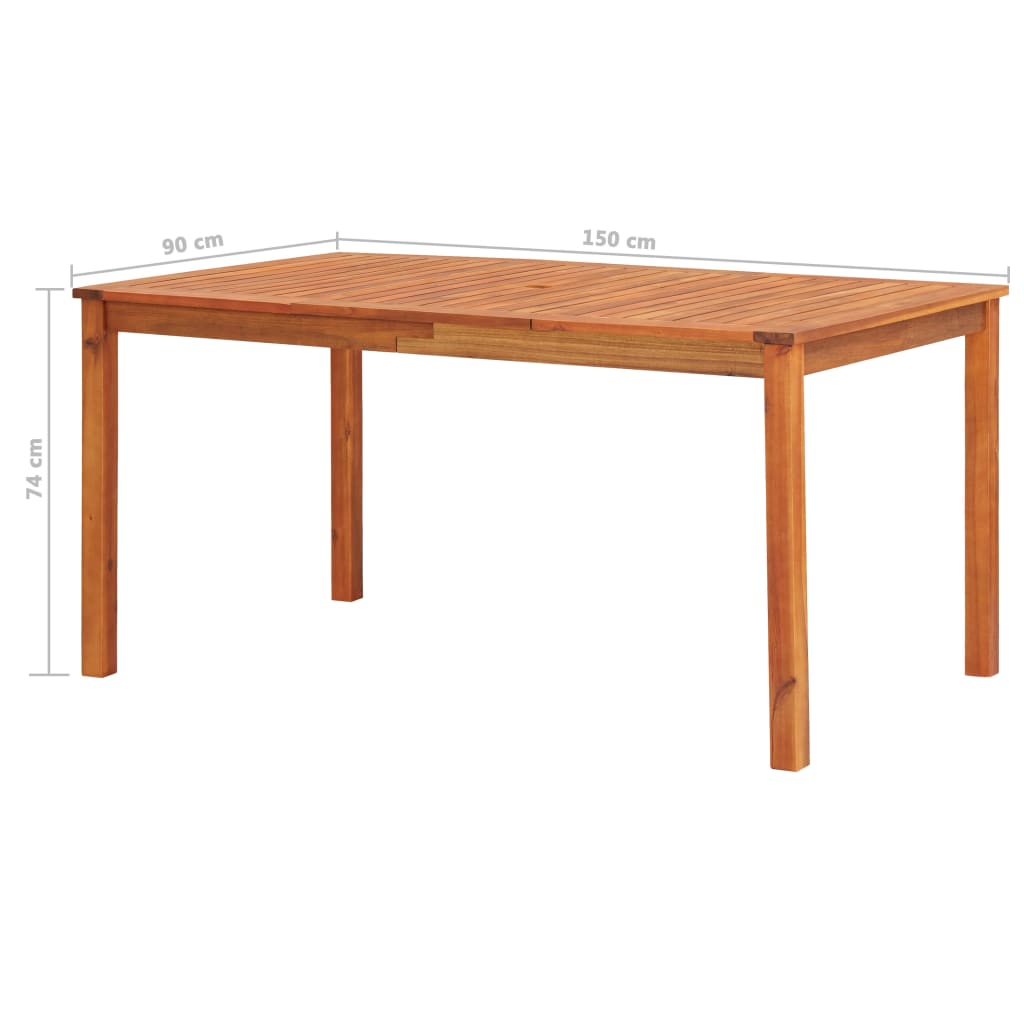 Set Mobilier De Grădină Cu Perne, 7 Piese, Lemn Masiv Acacia