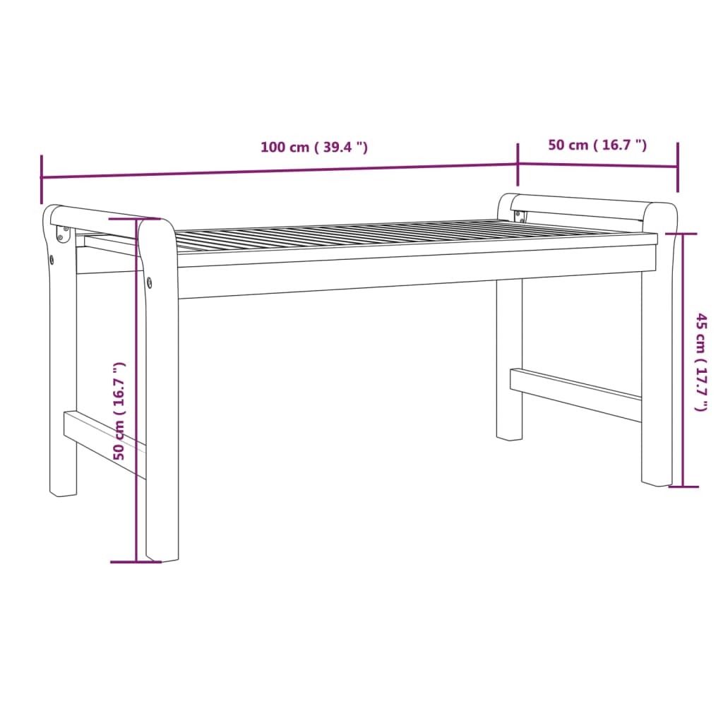 Set Mobilier De Grădină Cu Perne, 3 Piese, Lemn Masiv Acacia