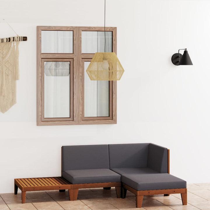 Set Mobilier Grădină Cu Perne, 6 Piese, Lemn Masiv Acacia