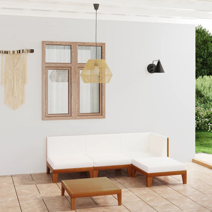 Set Mobilier Grădină Cu Perne, 6 Piese, Lemn Masiv Acacia