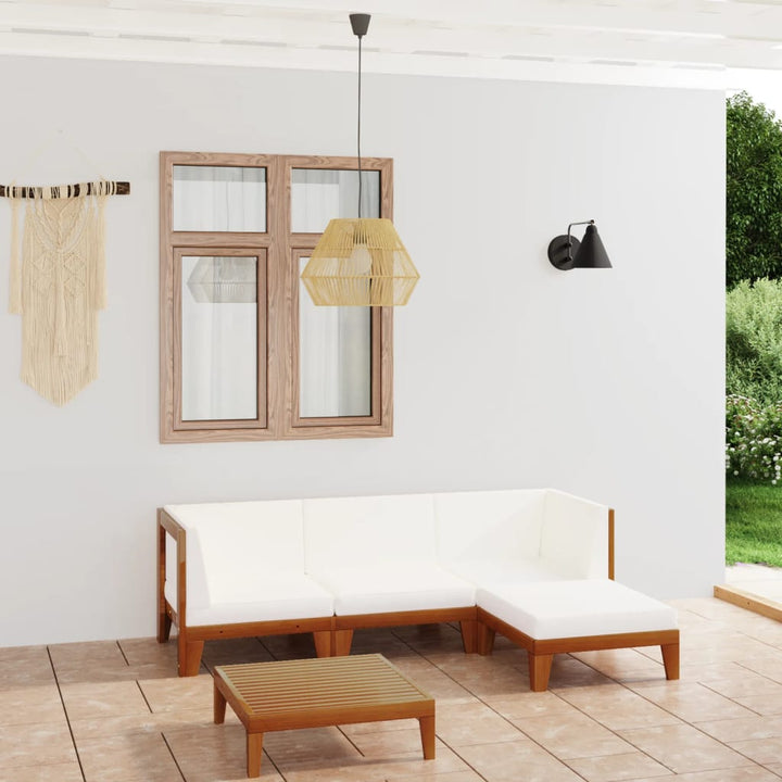 Set Mobilier Grădină Cu Perne, 6 Piese, Lemn Masiv Acacia