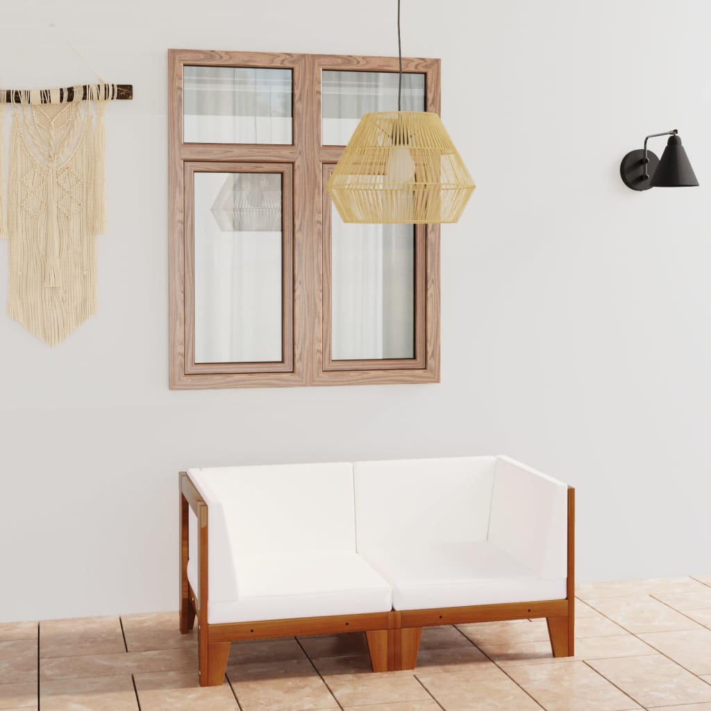 Set Mobilier Grădină Cu Perne, 6 Piese, Lemn Masiv Acacia