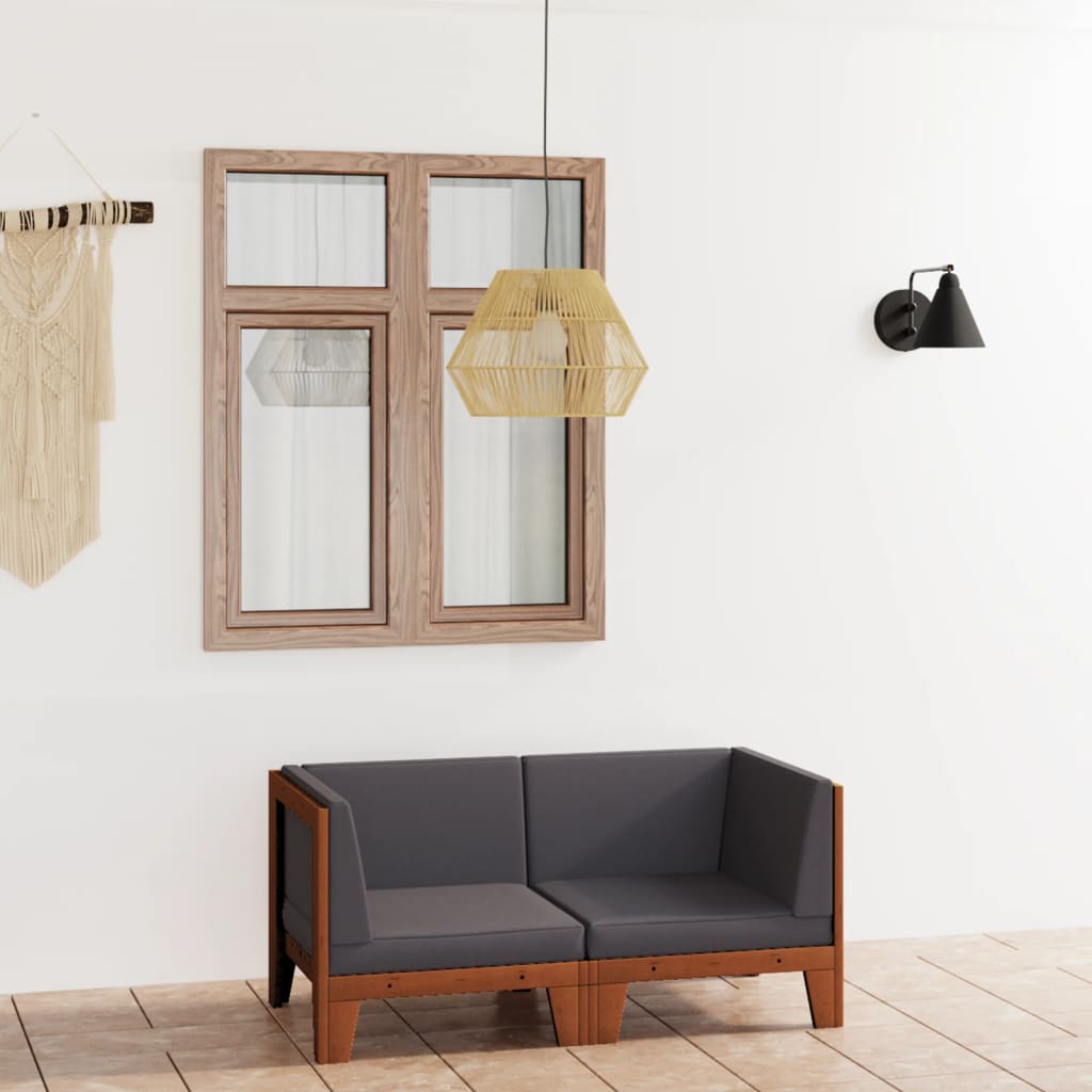 Set Mobilier Grădină Cu Perne, 6 Piese, Lemn Masiv Acacia