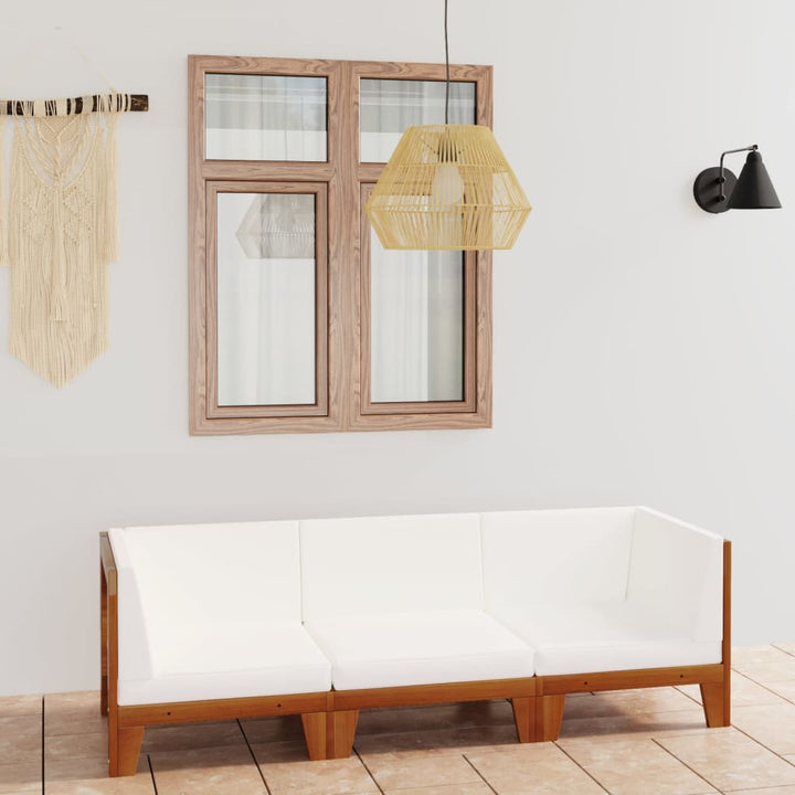 Set Mobilier Grădină Cu Perne, 6 Piese, Lemn Masiv Acacia