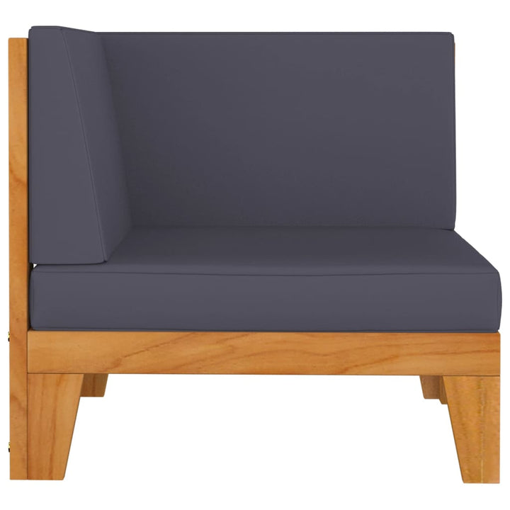 Set Mobilier Grădină Cu Perne, 6 Piese, Lemn Masiv Acacia