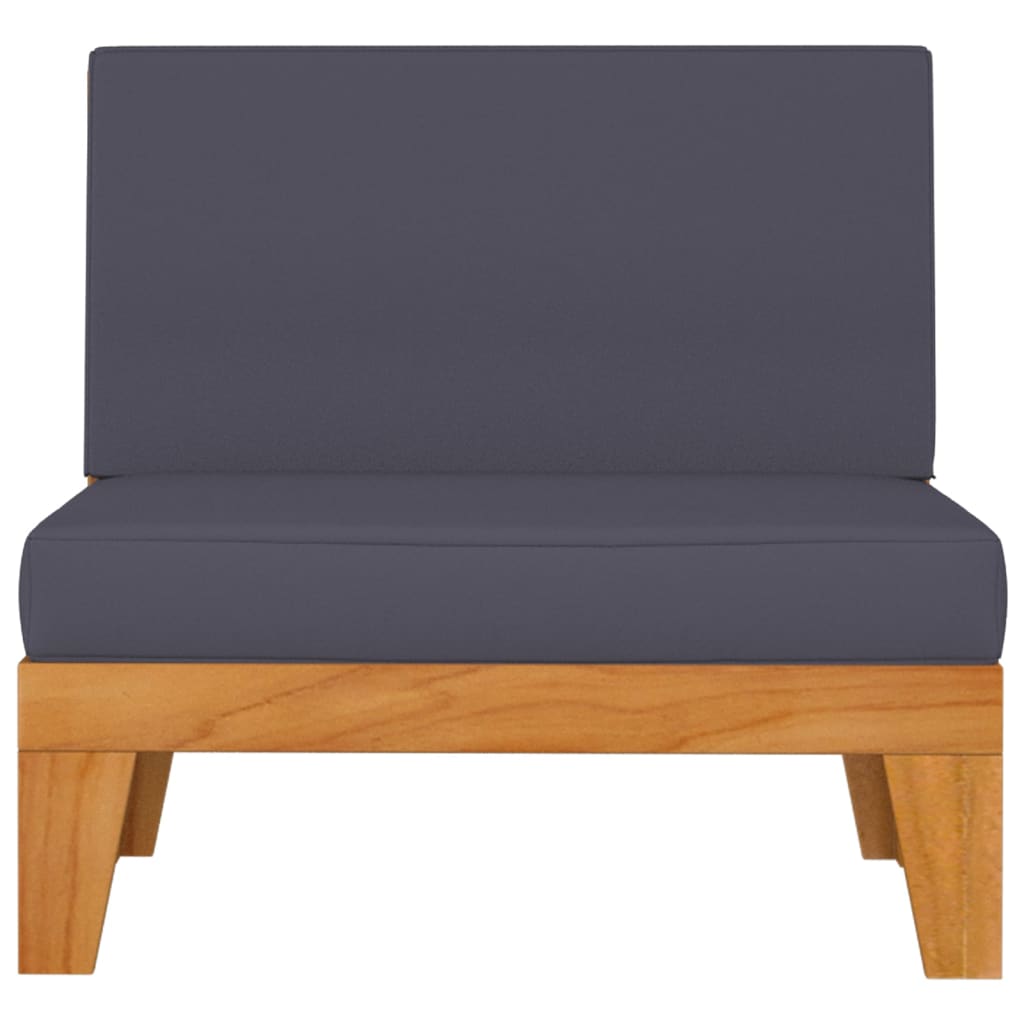 Set Mobilier Grădină Cu Perne, 6 Piese, Lemn Masiv Acacia