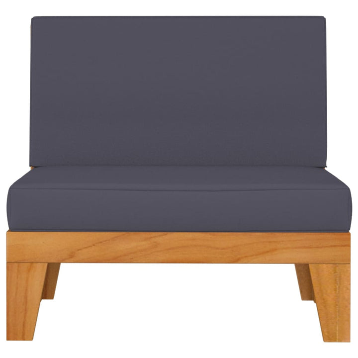 Set Mobilier Grădină Cu Perne, 6 Piese, Lemn Masiv Acacia