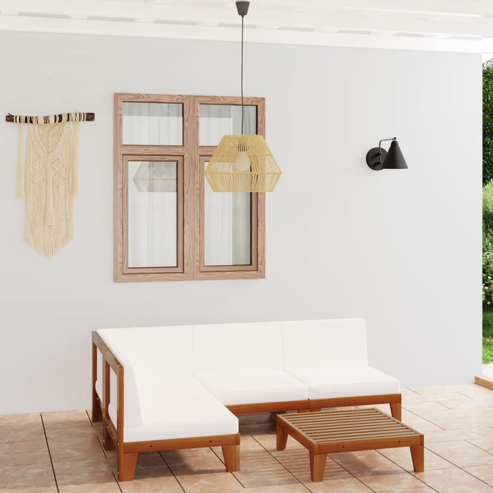 Set Mobilier Grădină Cu Perne, 6 Piese, Lemn Masiv Acacia