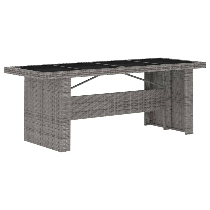 Set Mobilier De Exterior Cu Perne, 11 Piese, Gri, Poliratan